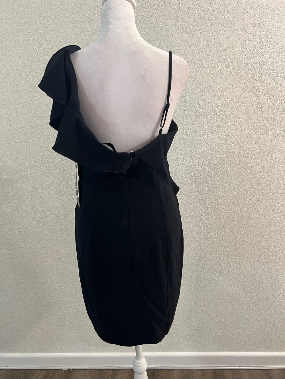 XOXO Black One-Shoulder Ruffle Dress - Picture 5 of 5
